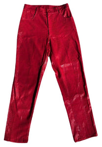 1990's faux snakeskin high waisted pants