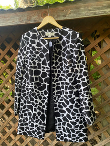 1990’s cow print throw-over jacket