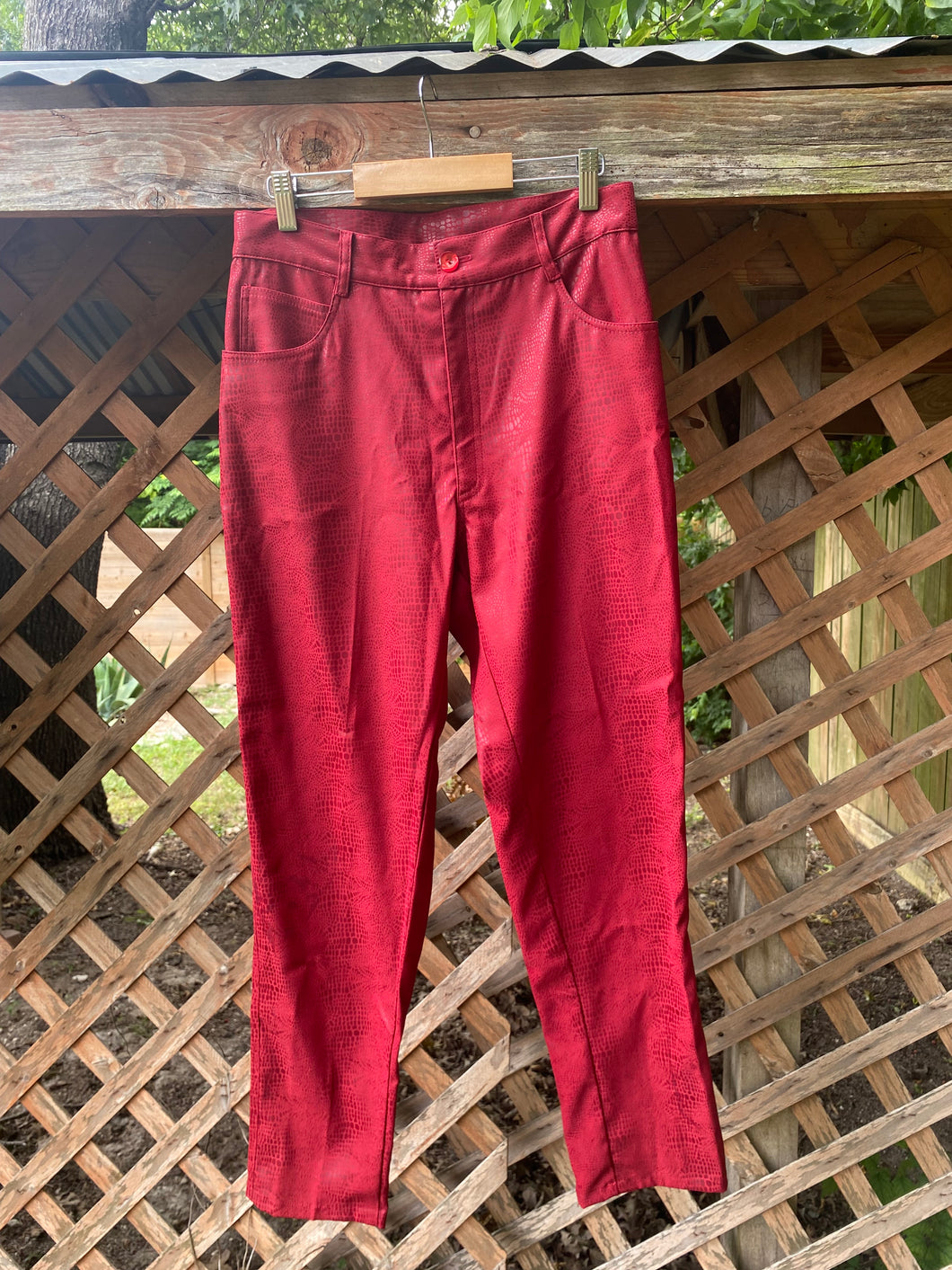 1990's faux snakeskin high waisted pants