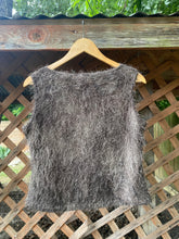 Load image into Gallery viewer, 1990’s grey shaggy tank top
