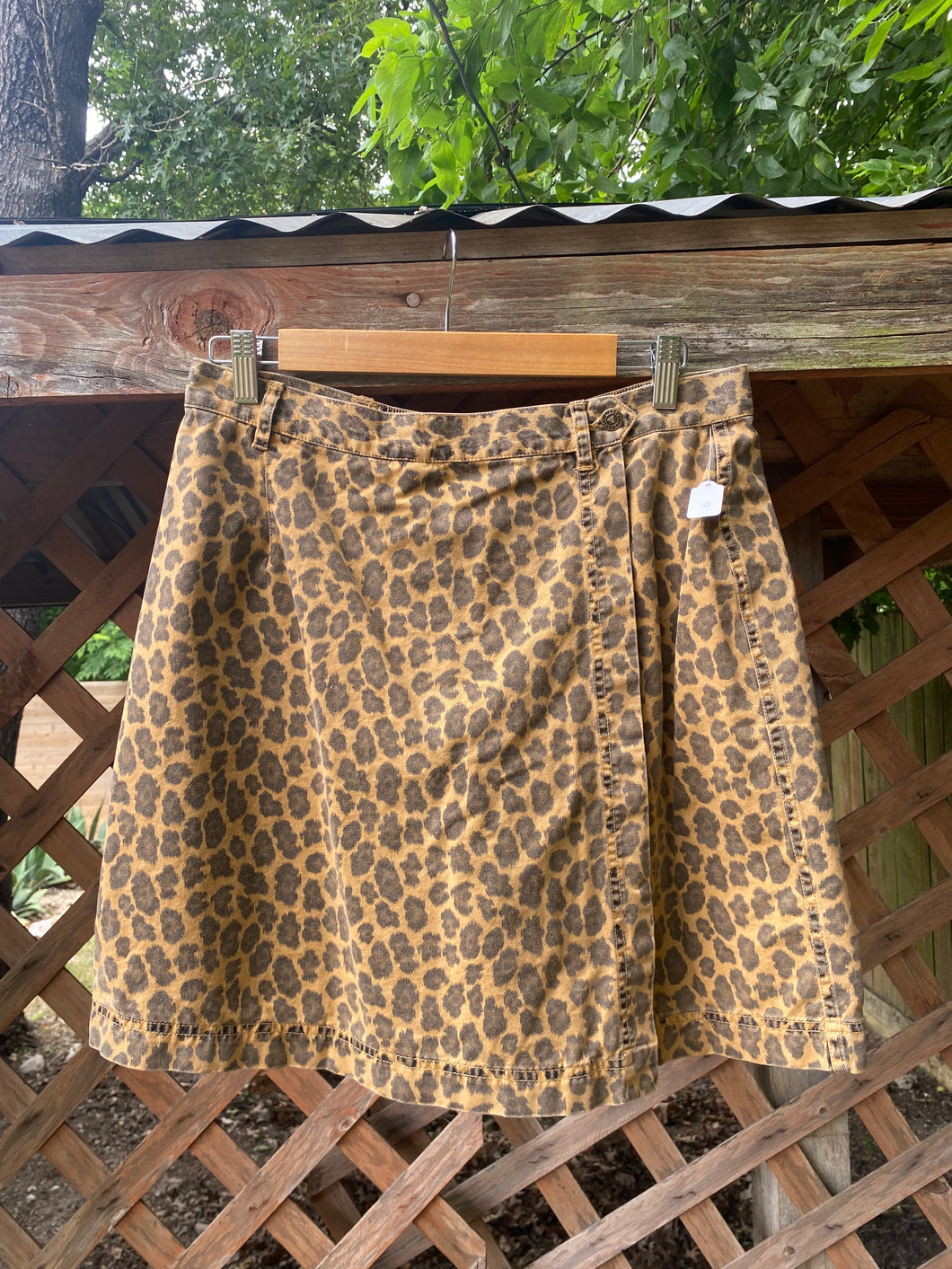 1990’s 100% cotton cheetah skort