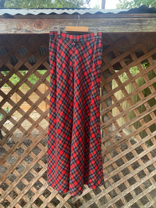 1970’s plaid maxi skirt