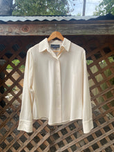 Load image into Gallery viewer, 1990’s cream button up blouse
