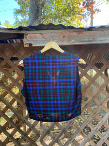 1970’s plaid crop top