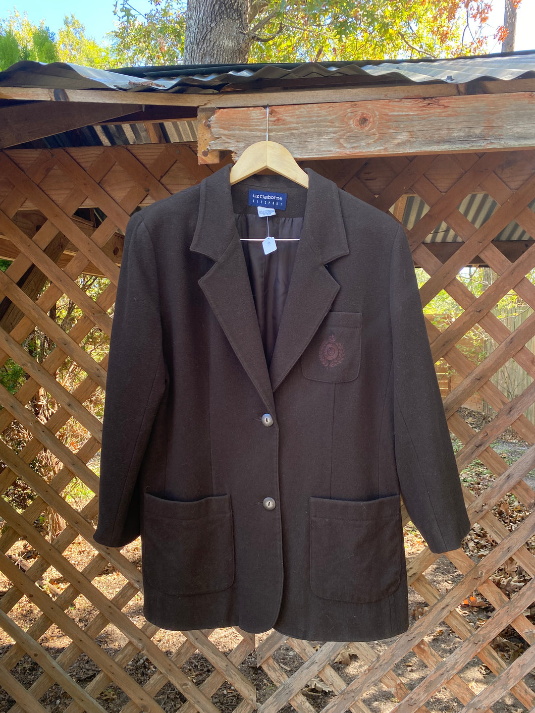 1980’s chocolate brown coat