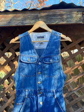 Load image into Gallery viewer, 1990’s denim button up maxi dress
