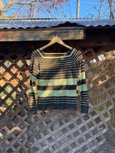 Load image into Gallery viewer, 1990’s boat neck striped sweater
