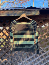 Load image into Gallery viewer, 1990’s boat neck striped sweater
