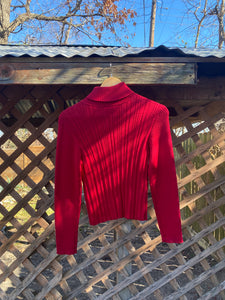 1990’s red ribbed turtleneck