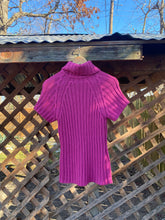 Load image into Gallery viewer, 1990’s magenta turtleneck sweater
