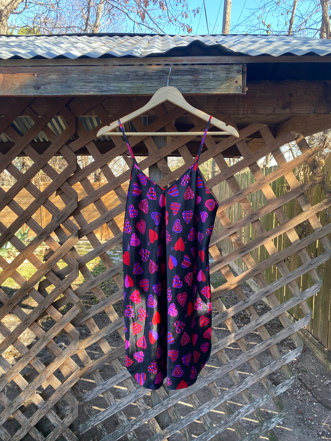 1990’s lucky valentine slip dress