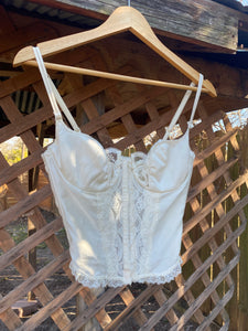 1960’s cream bustier top