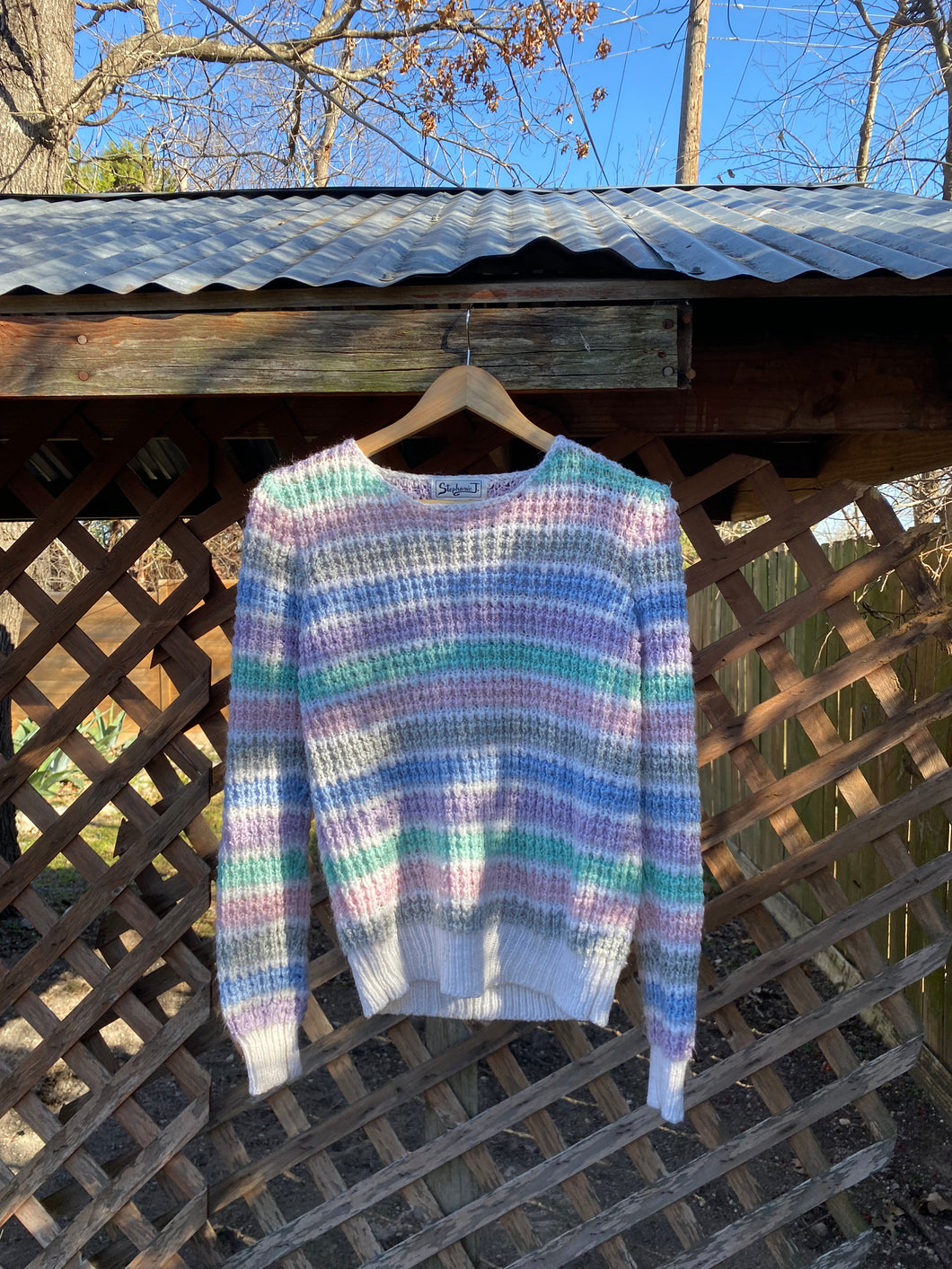 1980’s pastel knit sweater