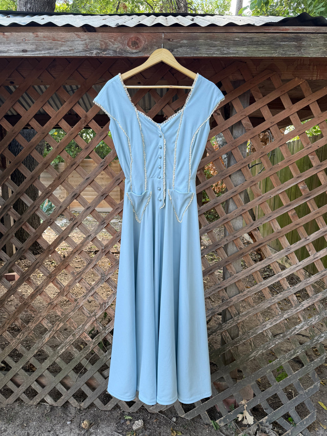 1960’s handmade prairie maxi dress