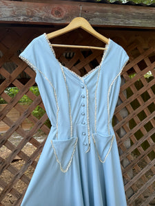 1960’s handmade prairie maxi dress