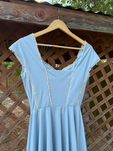1960’s handmade prairie maxi dress