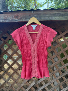 1990’s eyelet blouse