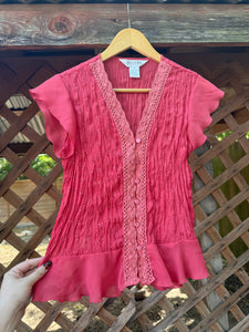 1990’s eyelet blouse