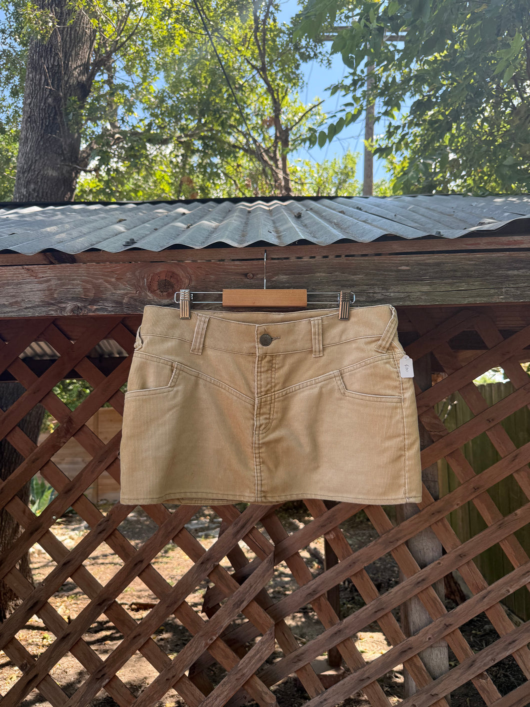 Y2K corduroy micro mini