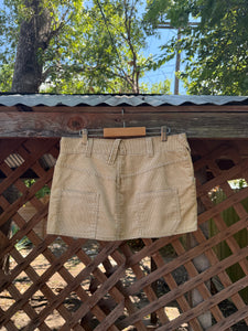 Y2K corduroy micro mini