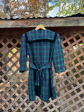 Load image into Gallery viewer, 1980’s tartan plaid collared mini dress
