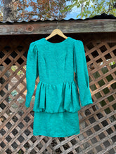 Load image into Gallery viewer, 1980’s peplum mini dress
