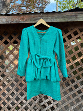 Load image into Gallery viewer, 1980’s peplum mini dress
