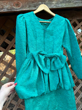 Load image into Gallery viewer, 1980’s peplum mini dress
