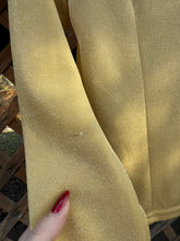 Load image into Gallery viewer, Y2K gold sparkly blouse
