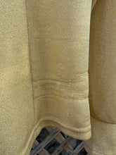 Load image into Gallery viewer, Y2K gold sparkly blouse
